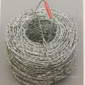 Barbed wire mesh reinforcement chain link fence installation